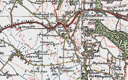 Old map of Hallowsgate in 1923