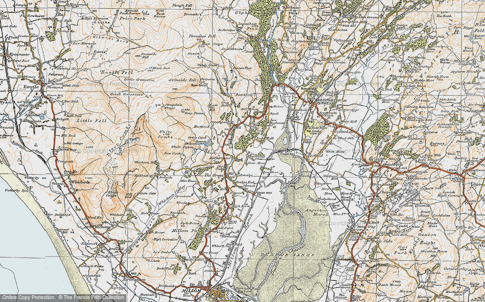 Old Map of Historic Map covering Baystone Bank Resr in 1925
