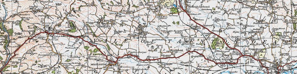 Old map of Whitmoor in 1919