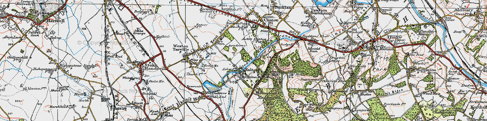 Old map of Halton in 1919