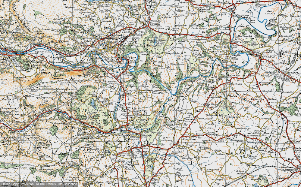 Old Map of Halton, 1921 in 1921