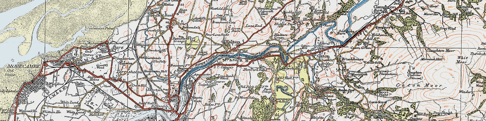 Old map of Halton in 1924