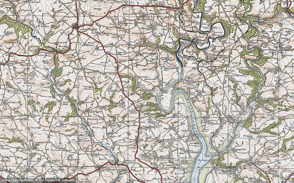 Old Map of Halton Barton, 1919 in 1919