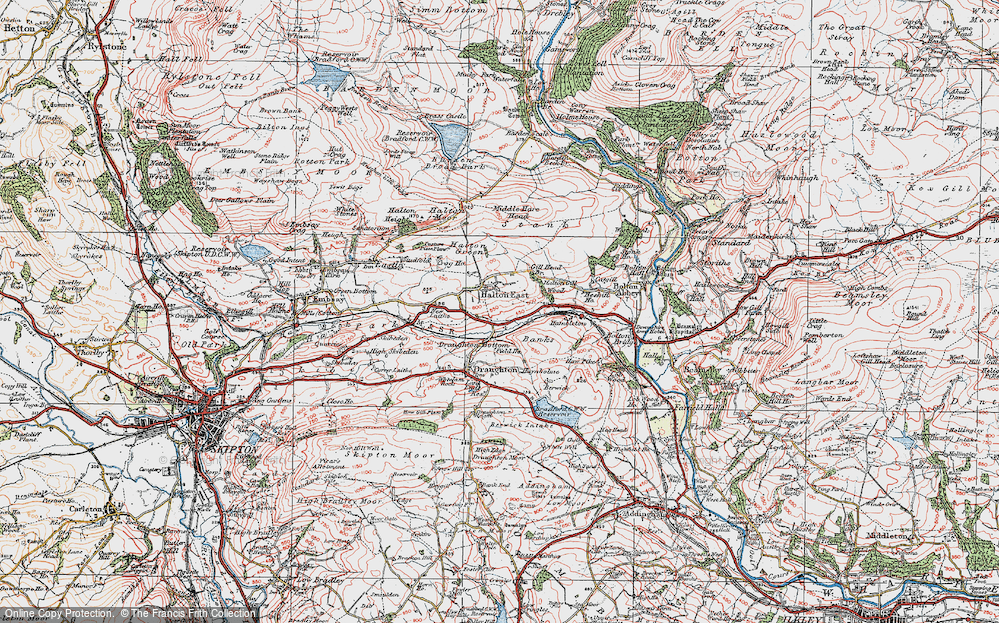 Old Map of Halton East, 1925 in 1925