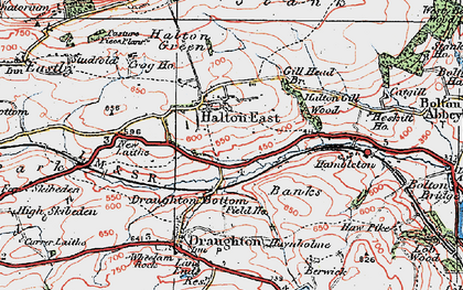 Old map of Lane End in 1925