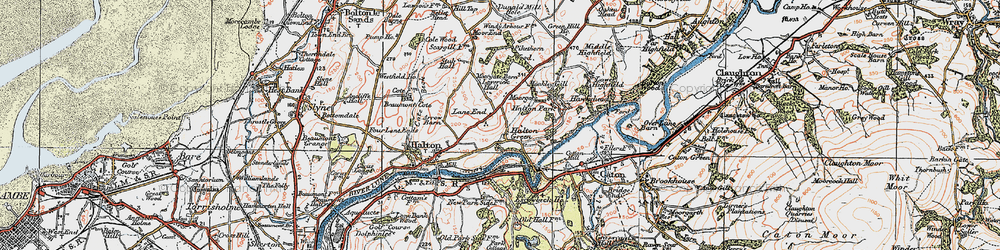 Old map of Laverick Hall in 1924