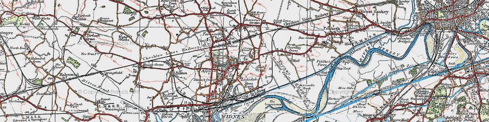 Old map of Halton View in 1923