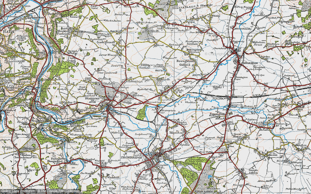 Old Map of Ham Green, 1919 in 1919