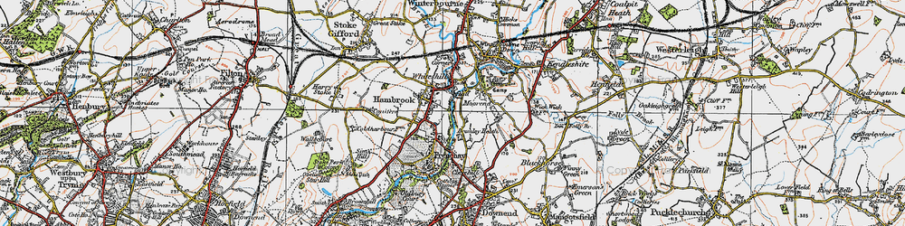 Old map of Hambrook in 1919