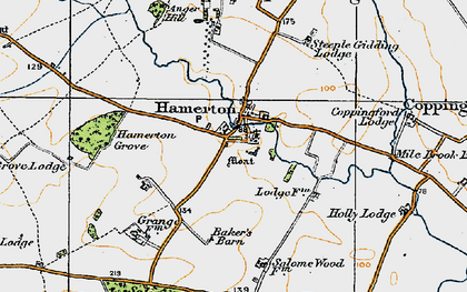Old map of Hamerton in 1920