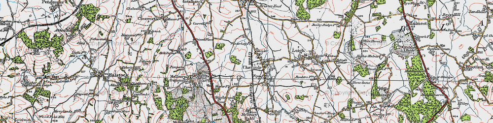Old map of Hamlet in 1919