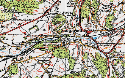 Old map of Hammer in 1919