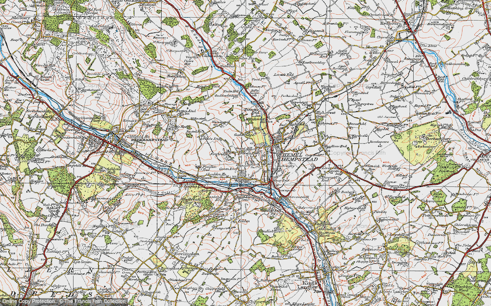 Old Map of Hammerfield, 1920 in 1920