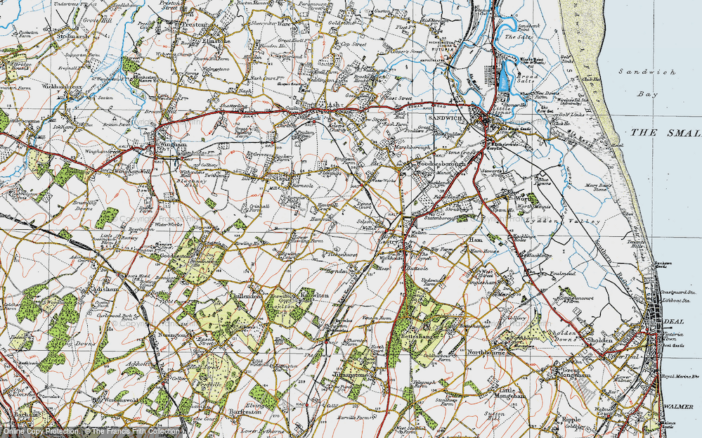 Old Map of Hammill, 1920 in 1920