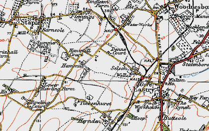 Old map of Hammill in 1920