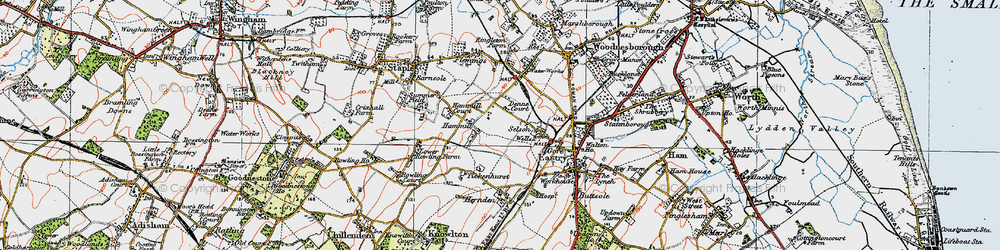 Old map of Hammill in 1920