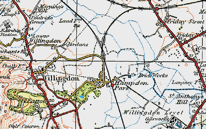 Old map of Hampden Park in 1920