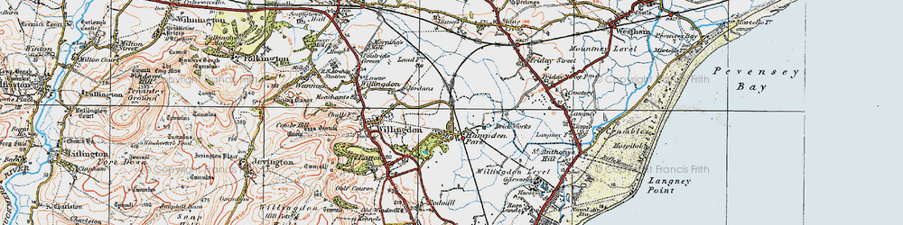 Old map of Hampden Park in 1920