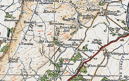 Old map of Hamperley in 1920
