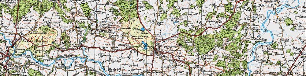Old map of Hampers Green in 1920
