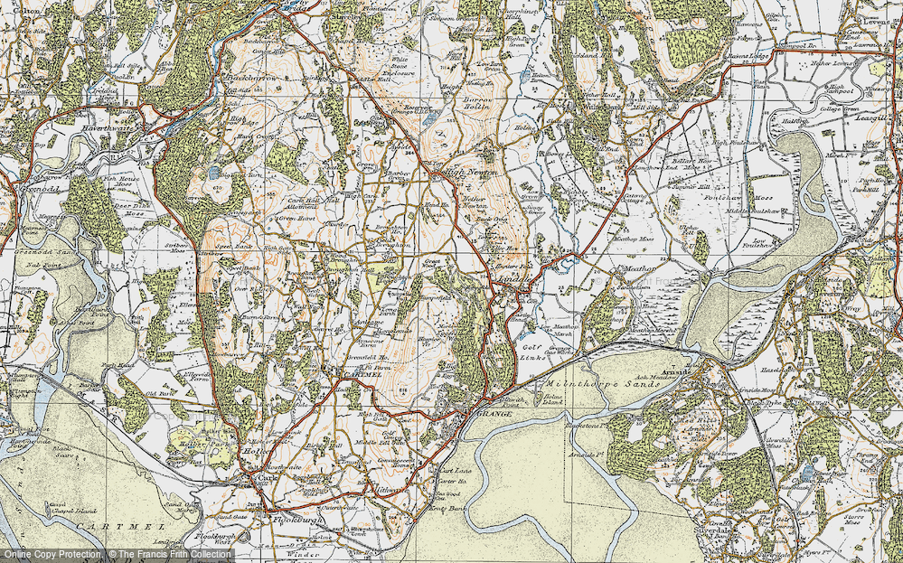 Old Map of Hampsfield, 1925 in 1925