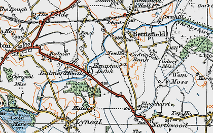 Old map of Hampton Bank in 1921