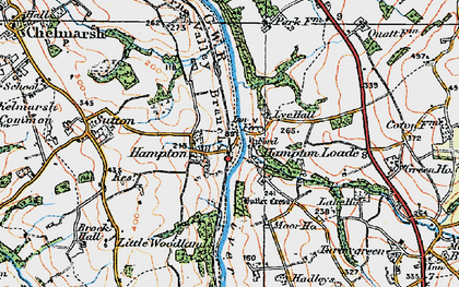 Old map of Hampton Loade in 1921