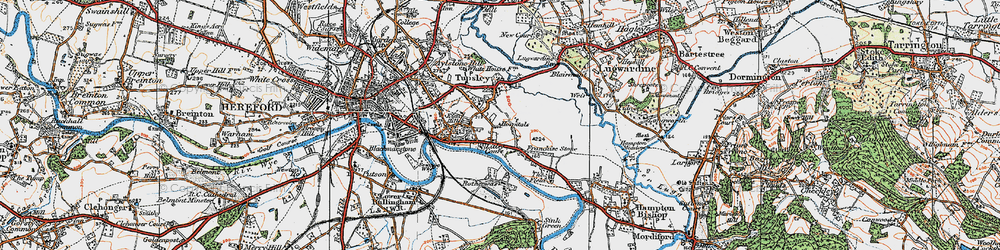 Old map of Hampton Park in 1920