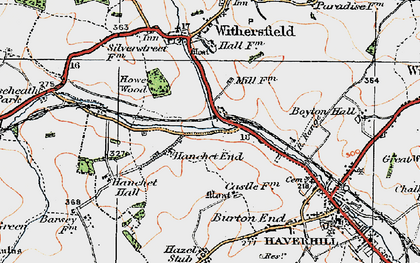 Old map of Hanchett Village in 1920