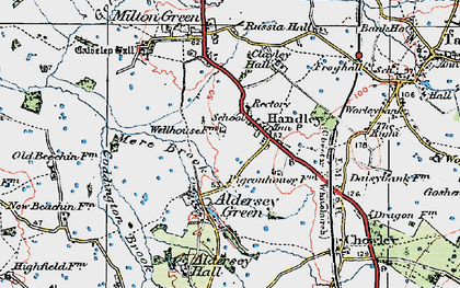 Old map of Handley in 1924