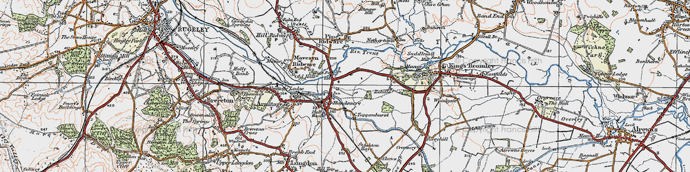 Old map of Tuppenhurst in 1921