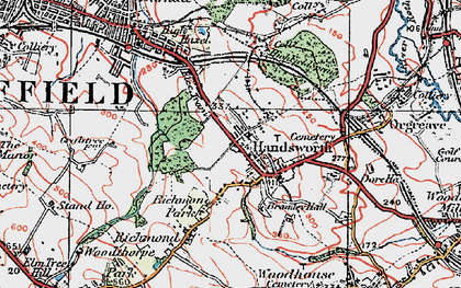Old map of Handsworth in 1923