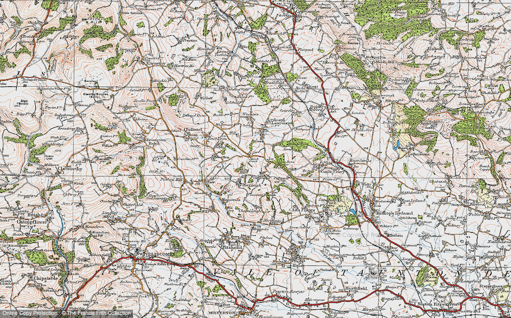 Old Map of Handy Cross, 1919 in 1919