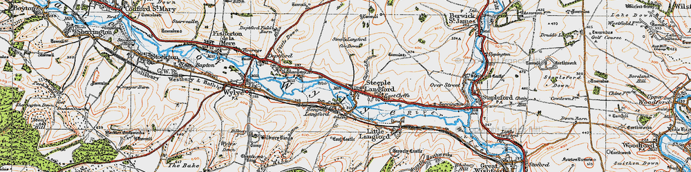 Old map of Ballington Manor in 1919