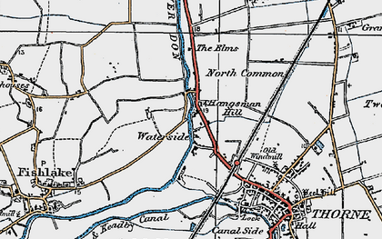 Old map of Elms, The in 1924