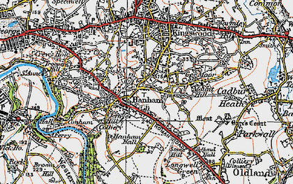 Old map of Hanham in 1919