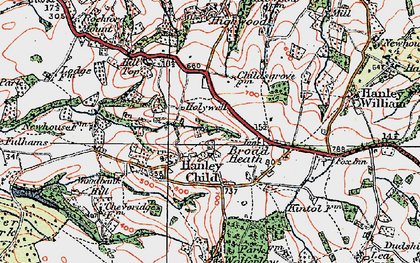 Old map of Woodbank Hill in 1920