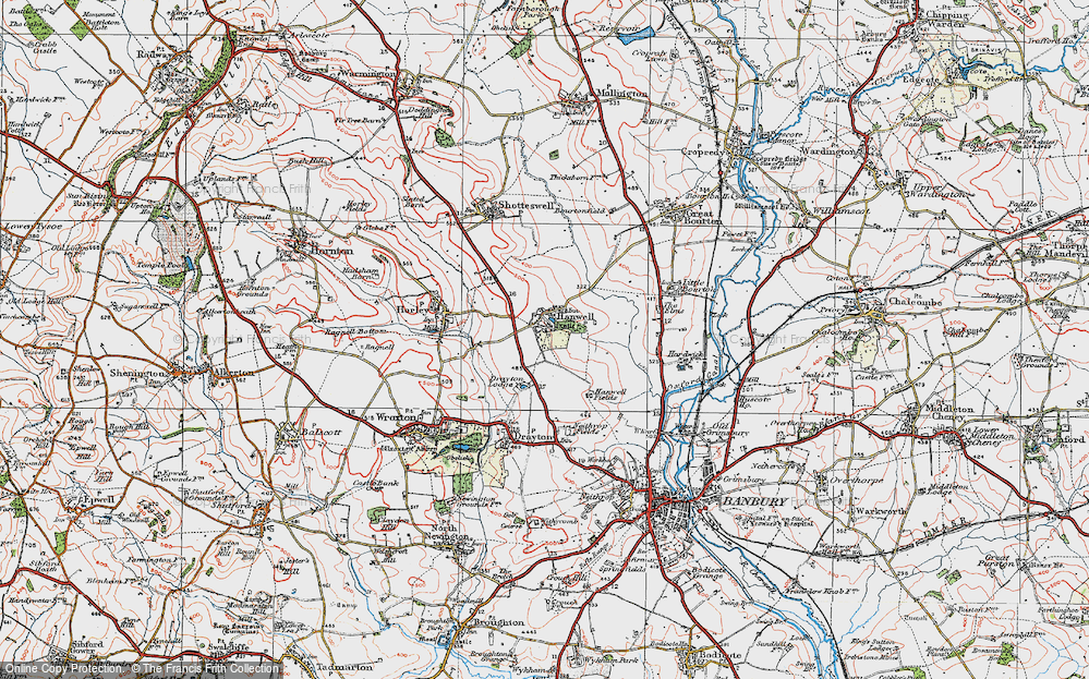 Old Map of Hanwell, 1919 in 1919