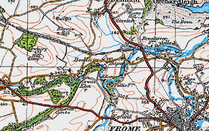 Old map of Hapsford in 1919