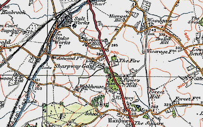 Old map of Harbours Hill in 1919