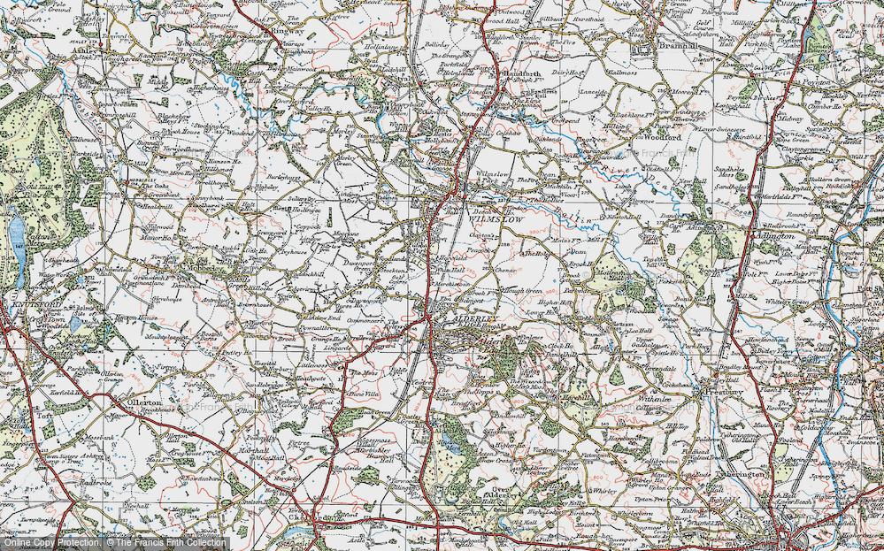 Old Map of Harden Park, 1923 in 1923