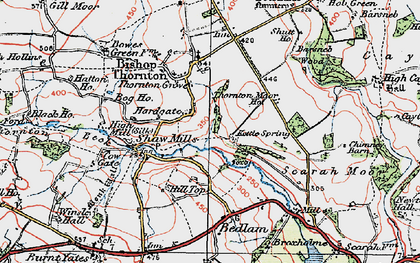 Old map of Hardgate in 1925
