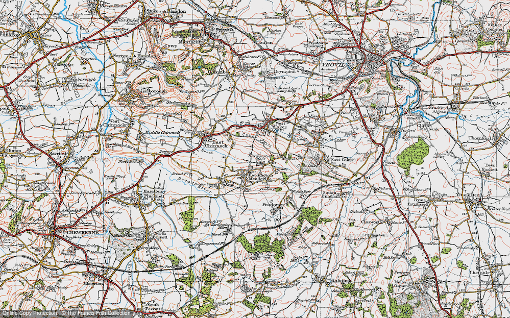Old Map of Hardington Moor, 1919 in 1919