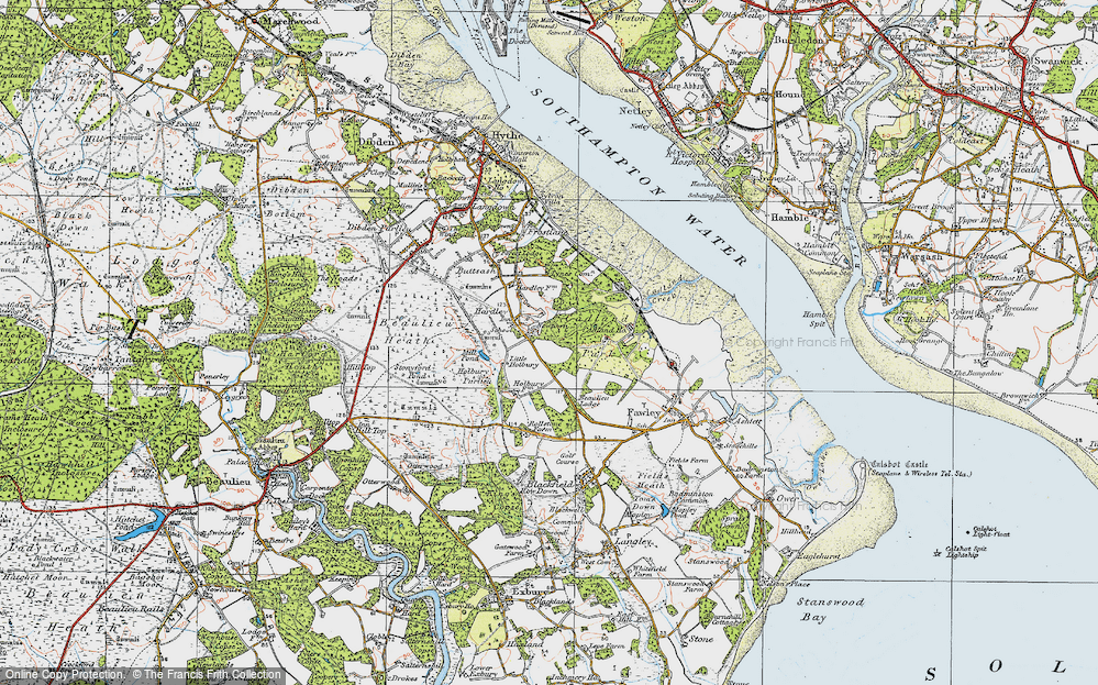Old Map of Hardley, 1919 in 1919