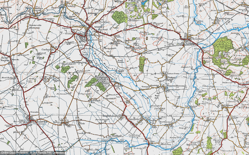 Old Map of Hardwick, 1919 in 1919
