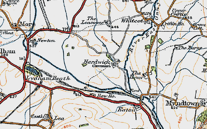 Old map of Bow Ho in 1920