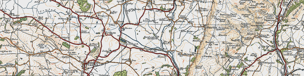Old map of Bow Ho in 1920