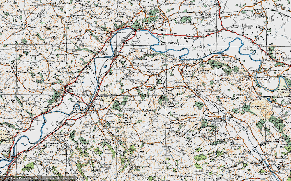 Old Map of Hardwicke, 1919 in 1919