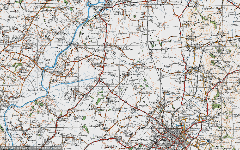 Old Map of Hardwicke, 1919 in 1919