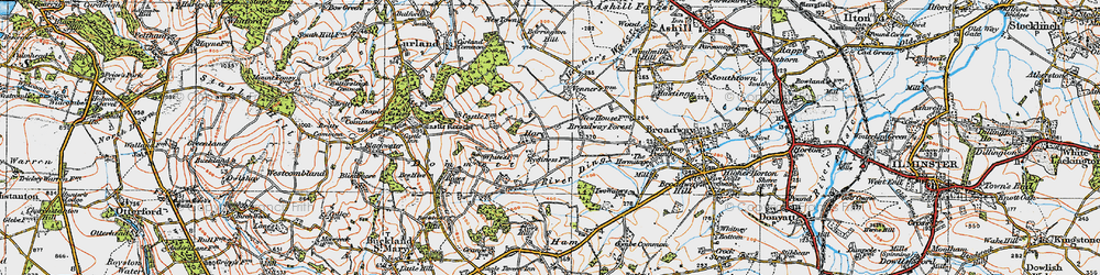 Old map of Hare in 1919